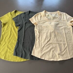 Coldwater Creek Set of 3 Basic Scoop Neck Supima Cotton T-Shirts